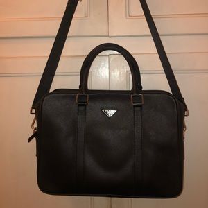 Authentic Prada Saffiano Laptop Bag